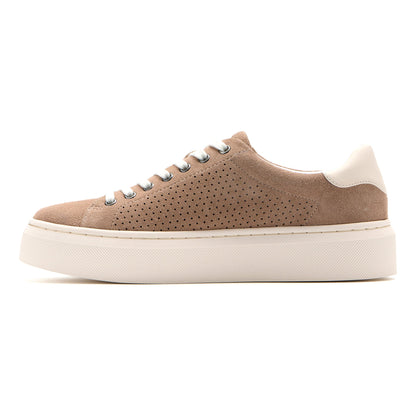 Jumpstreet Sneaker Metatarsal Taupe Perforated | ABEO Footwear