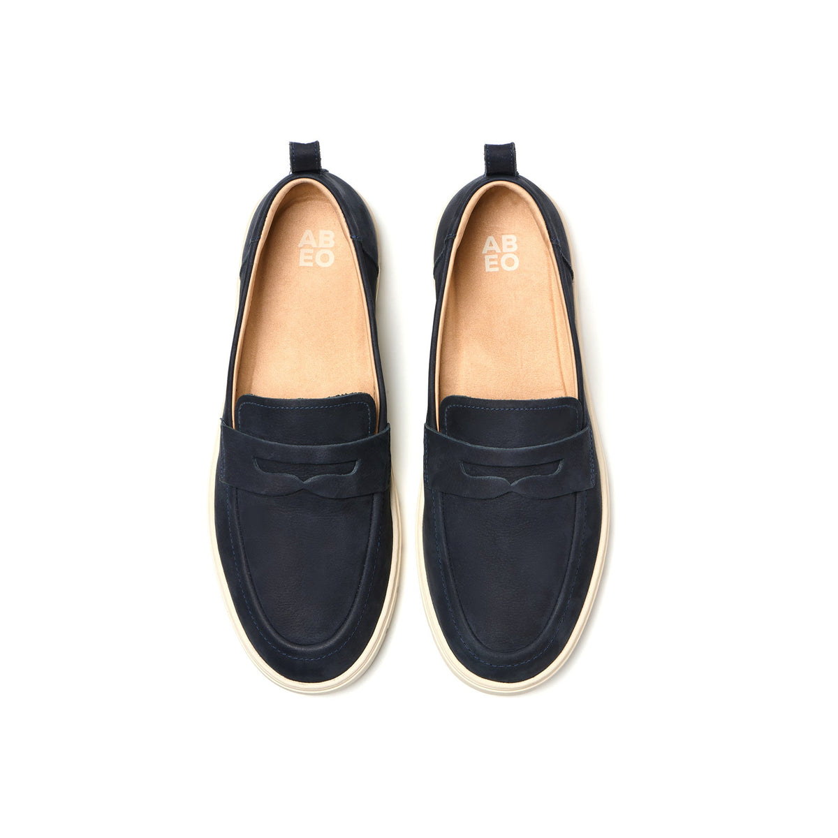 Roam Loafer Metatarsal Navy Nubuck | ABEO Footwear
