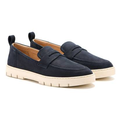 Roam Loafer Metatarsal Navy Nubuck | ABEO Footwear