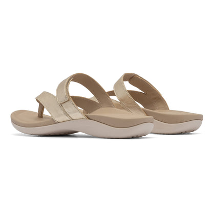 Oasis Thong Sandal Metatarsal Light Gold | ABEO Footwear
