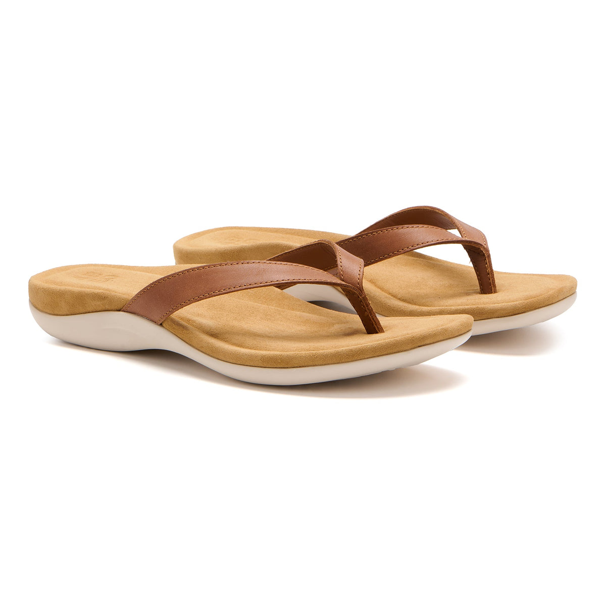 Oasis Flip Flop Metatarsal Caramel | ABEO Footwear
