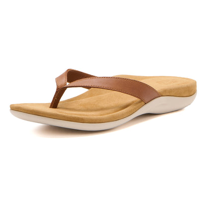 Oasis Flip Flop Metatarsal Caramel | ABEO Footwear