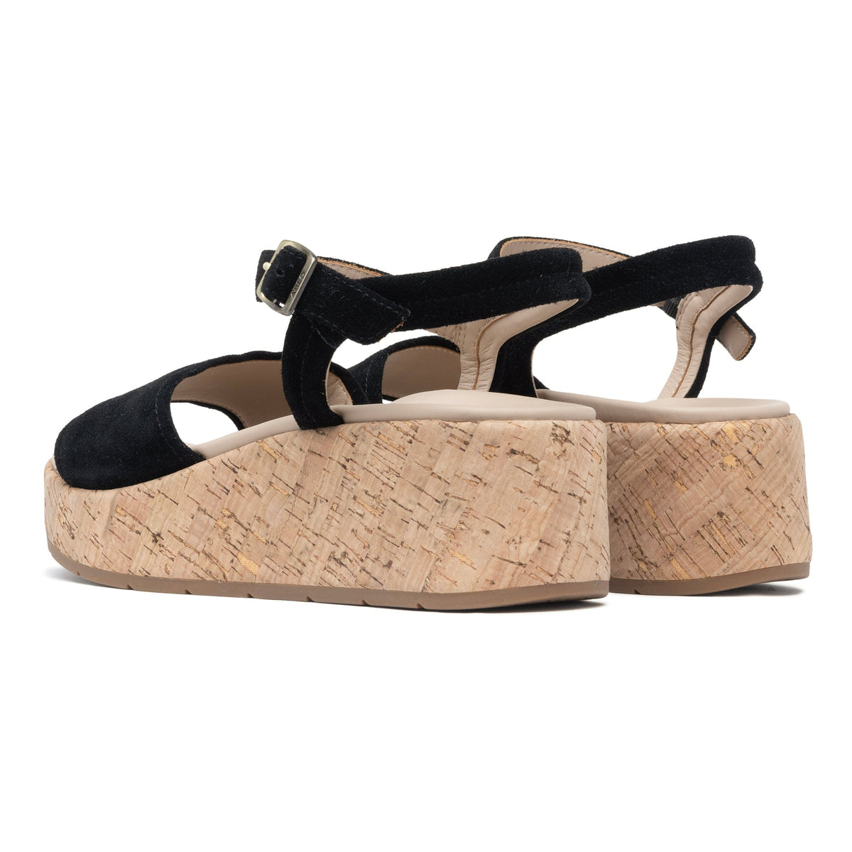 Solstice Buckle Sandal Metatarsal Black Suede | ABEO Footwear
