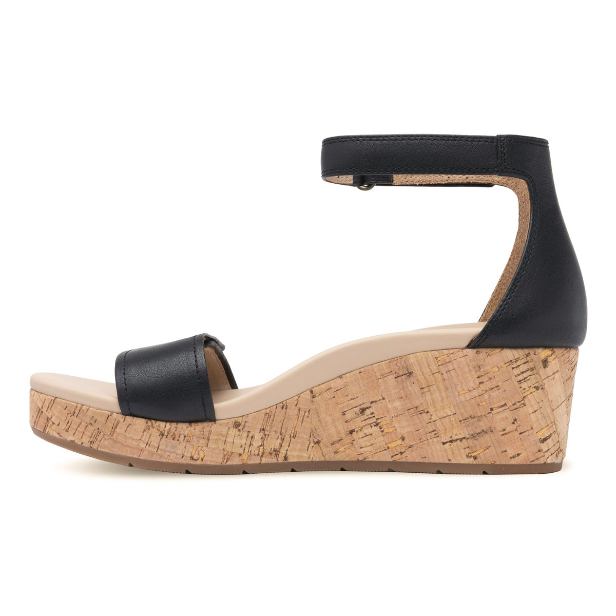 Riviera Ankle Sandal Metatarsal Black Nubuck | ABEO Footwear