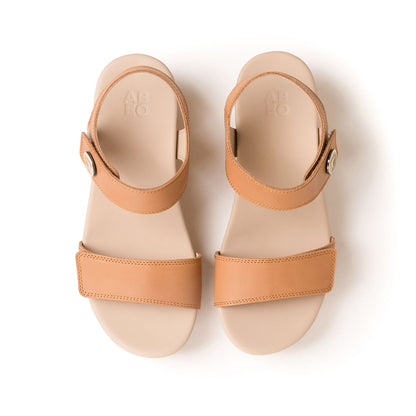 Riviera Strap Sandal Metatarsal Almond | ABEO Footwear