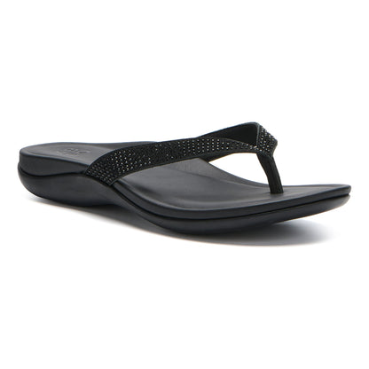 Oasis Flip Flop Black Sparkle | ABEO Footwear