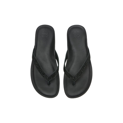 Oasis Flip Flop Black Sparkle | ABEO Footwear