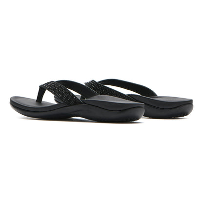 Oasis Flip Flop Black Sparkle | ABEO Footwear