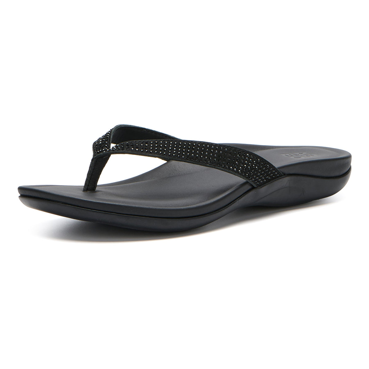 Oasis Flip Flop Black Sparkle | ABEO Footwear