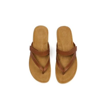 Oasis Thong Sandal Caramel | ABEO Footwear