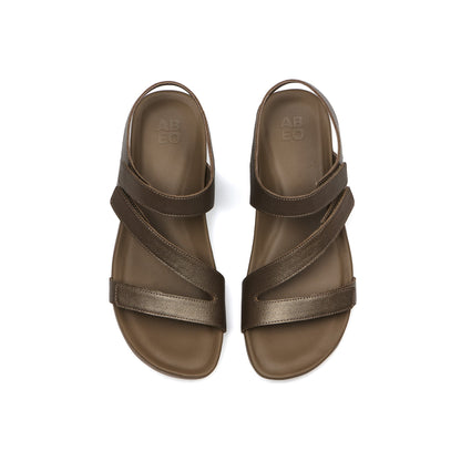 Oasis Sandal Fossil Metallic | ABEO Footwear