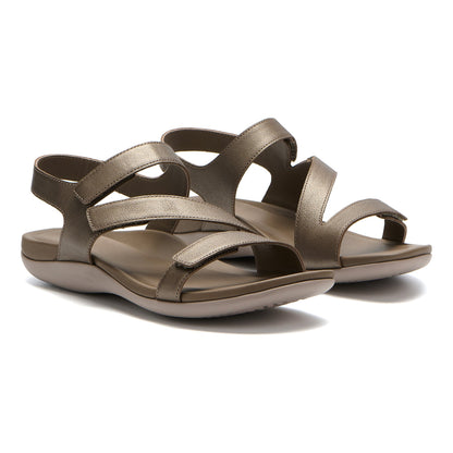 Oasis Sandal Fossil Metallic | ABEO Footwear