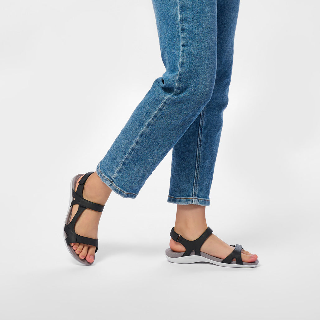 Oasis Sport Sandal Black | ABEO Footwear