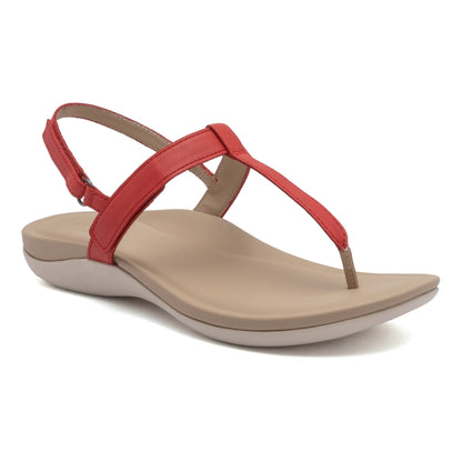 Oasis T Strap Red | ABEO Footwear