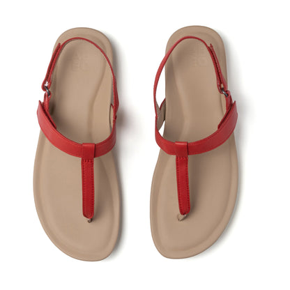 Oasis T Strap Red | ABEO Footwear