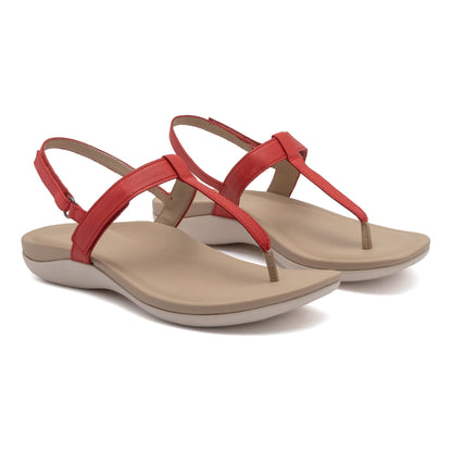 Oasis T Strap Red | ABEO Footwear