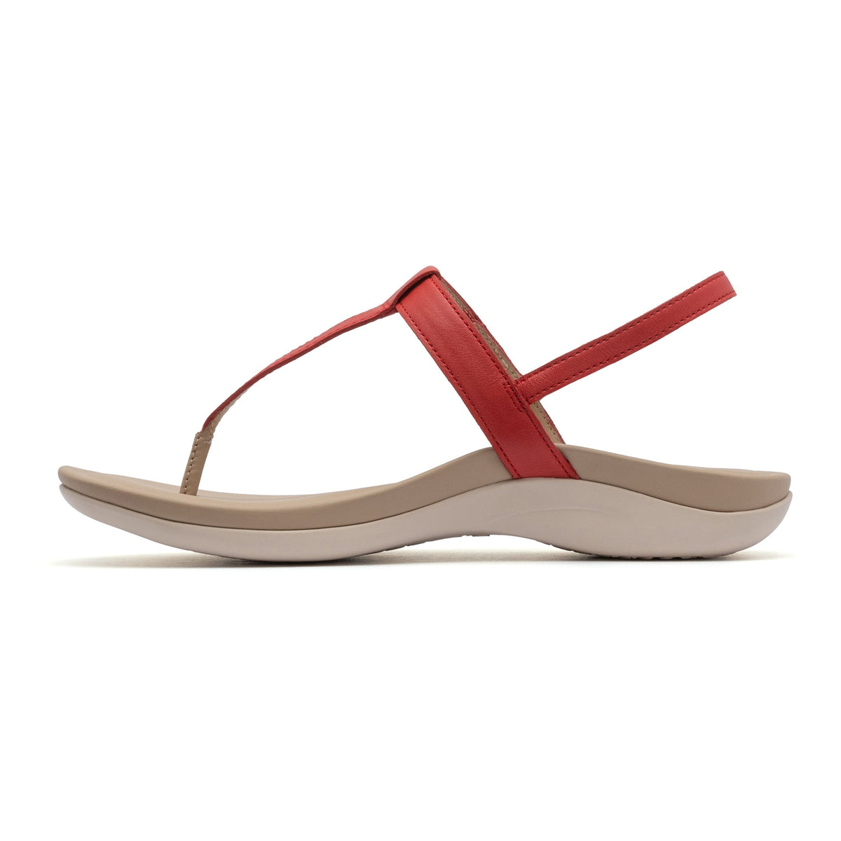 Oasis T Strap Red | ABEO Footwear