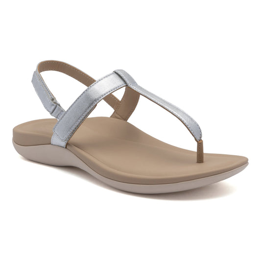 Oasis T Strap Silver | ABEO Footwear