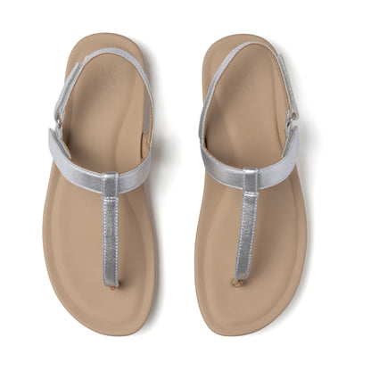 Oasis T Strap Silver | ABEO Footwear