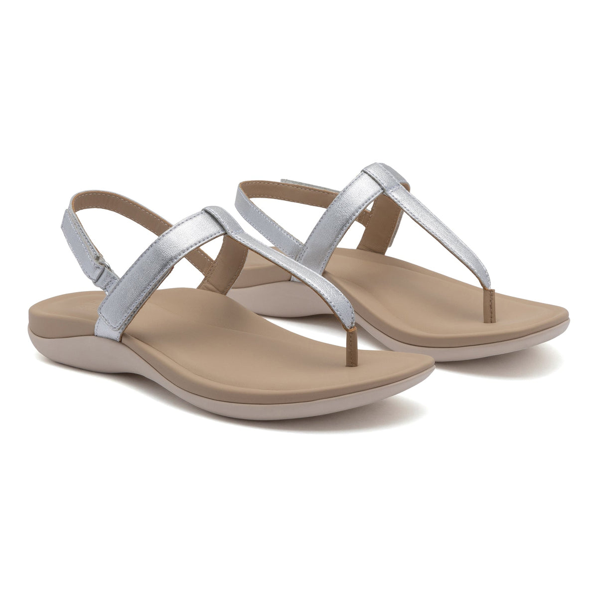 Oasis T Strap Silver | ABEO Footwear