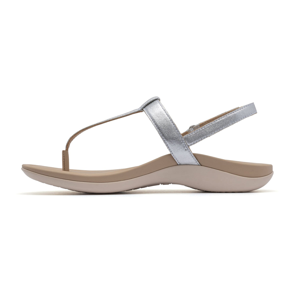 Oasis T Strap Silver | ABEO Footwear