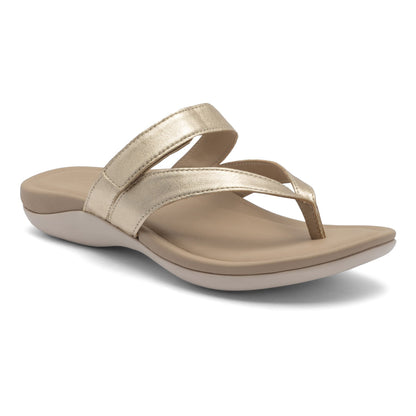 Oasis Thong Sandal Light Gold | ABEO Footwear