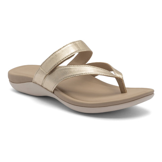 Oasis Thong Sandal Light Gold | ABEO Footwear