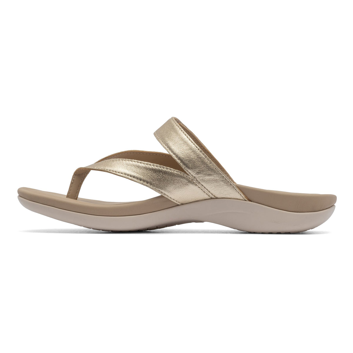 Oasis Thong Sandal Light Gold | ABEO Footwear