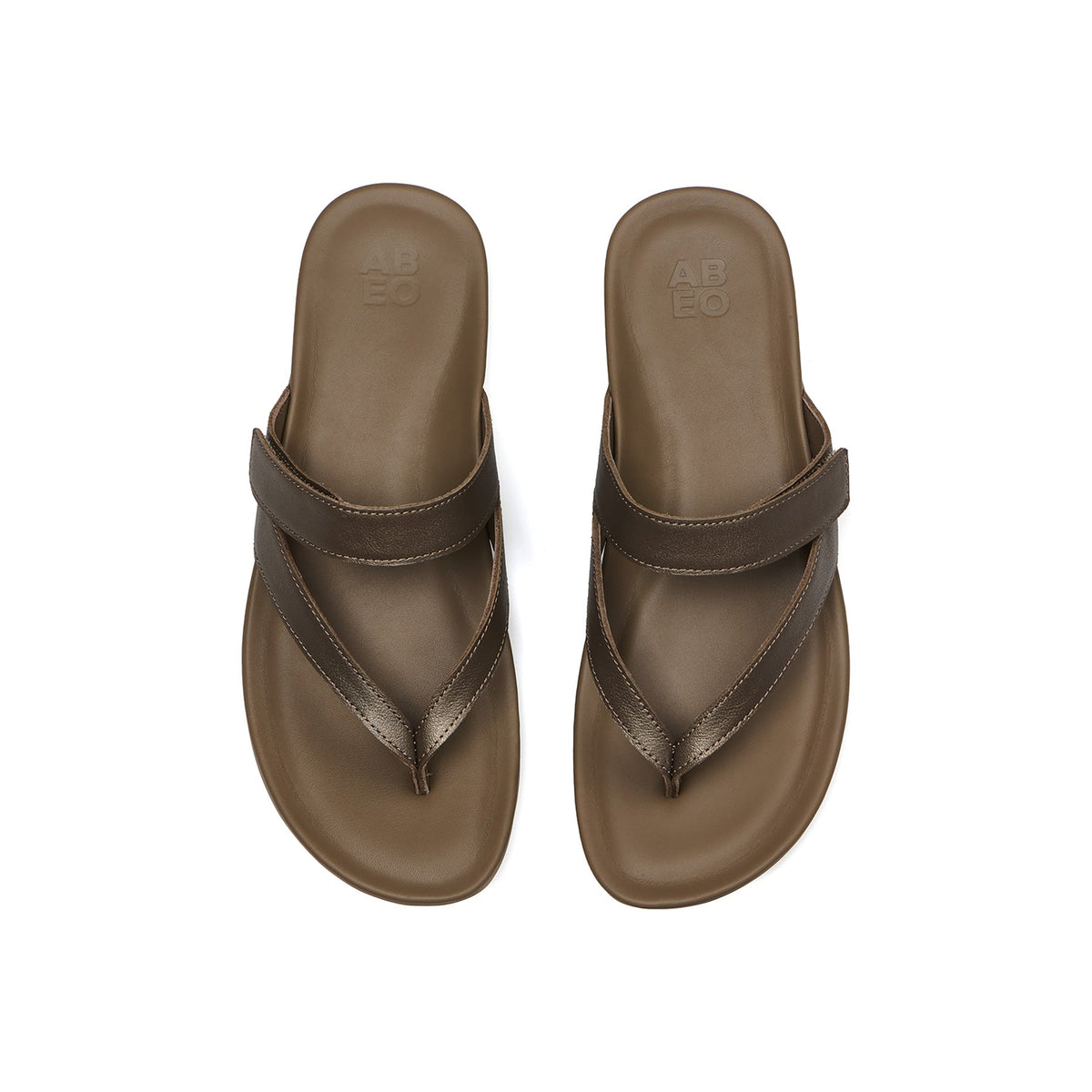 Oasis Thong Sandal Fossil Metallic | ABEO Footwear