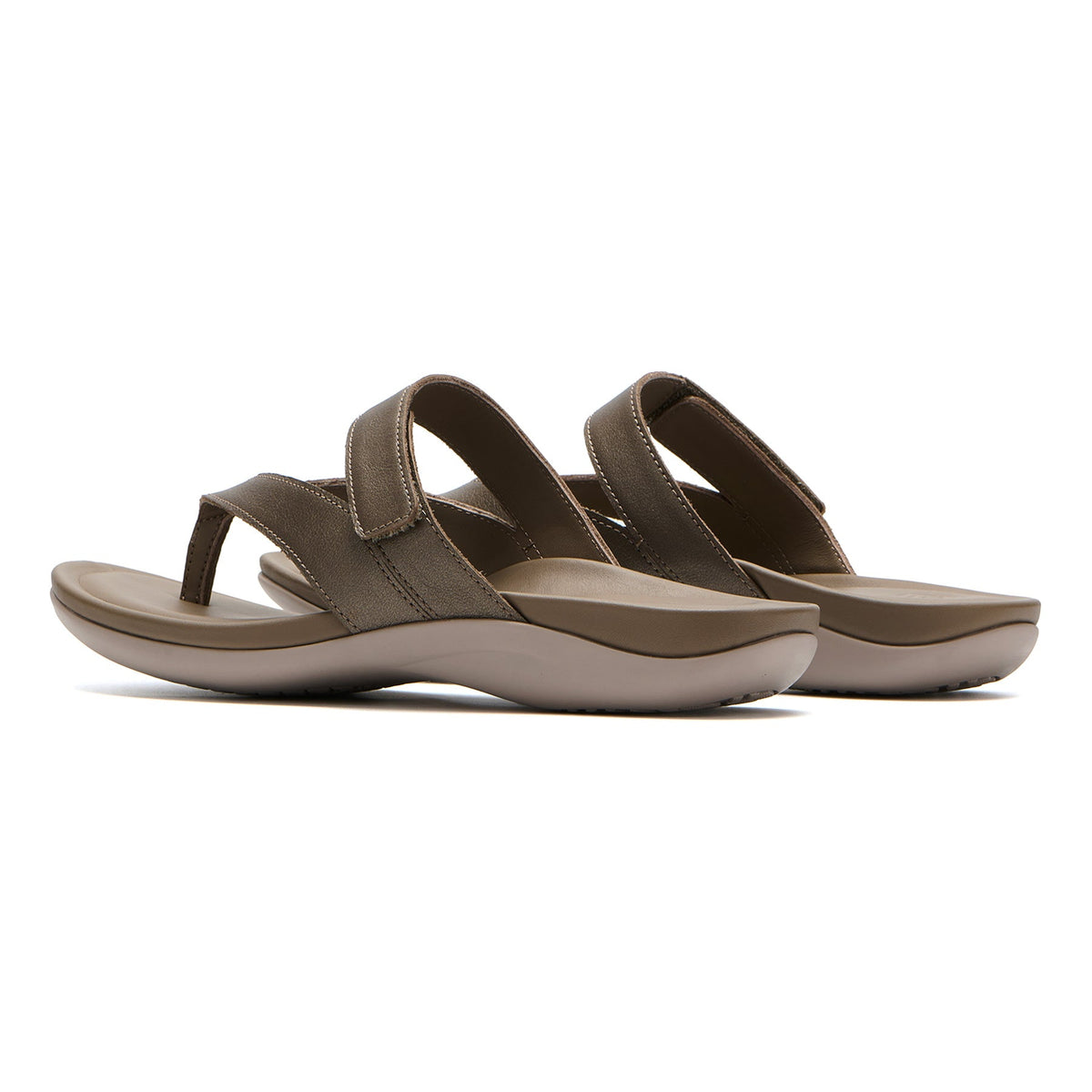 Oasis Thong Sandal Fossil Metallic | ABEO Footwear