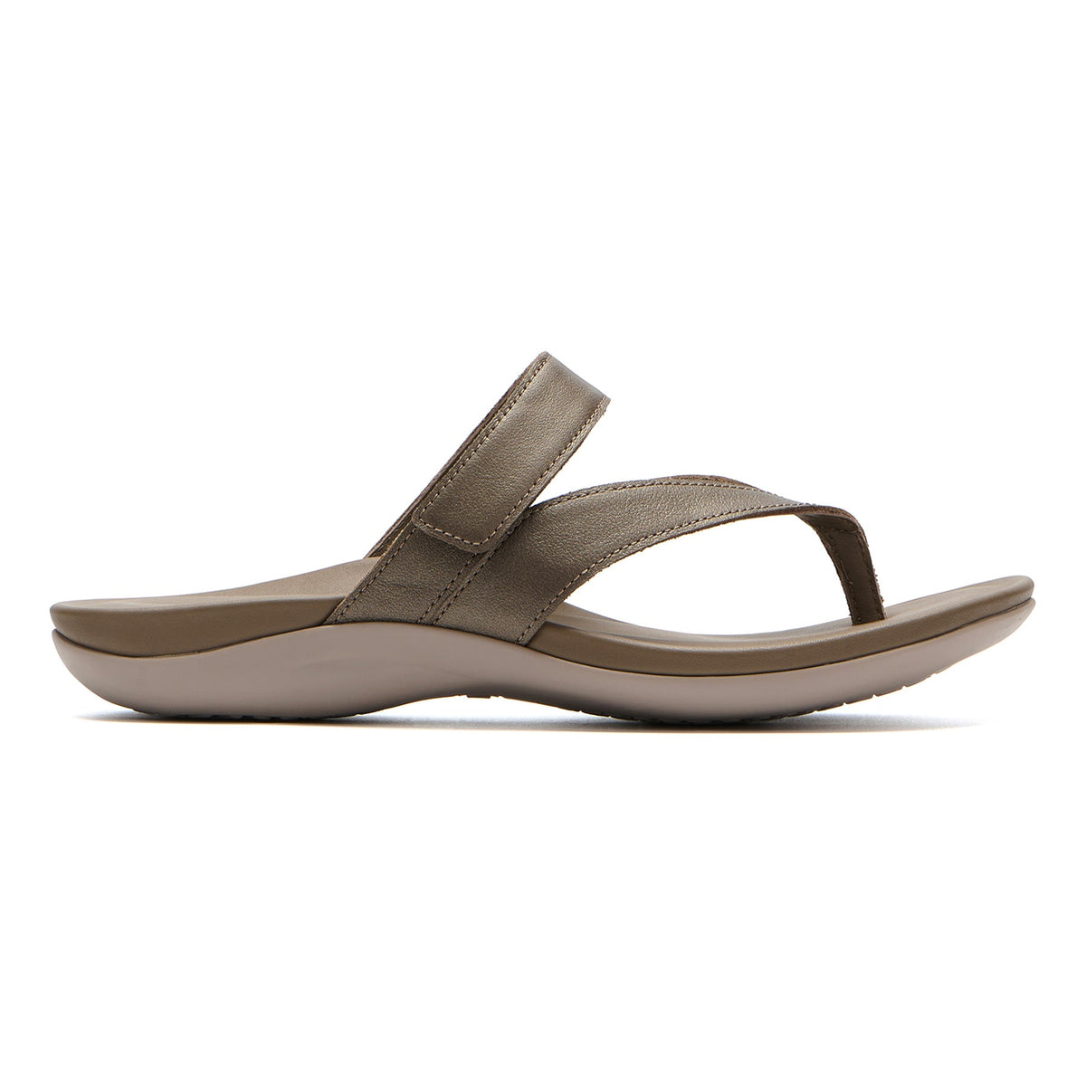 Oasis Thong Sandal Fossil Metallic | ABEO Footwear