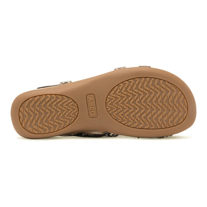 Oasis Slingback Natural Snake | ABEO Footwear