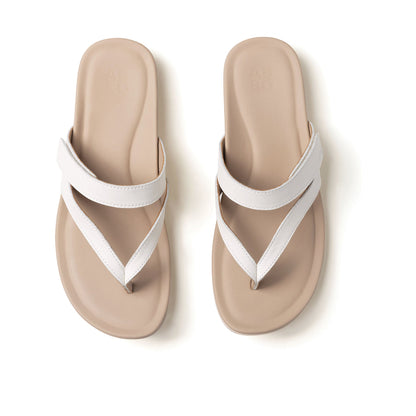 Oasis Thong Sandal White | ABEO Footwear