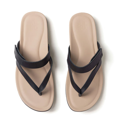 Oasis Thong Sandal Black Majestic | ABEO Footwear