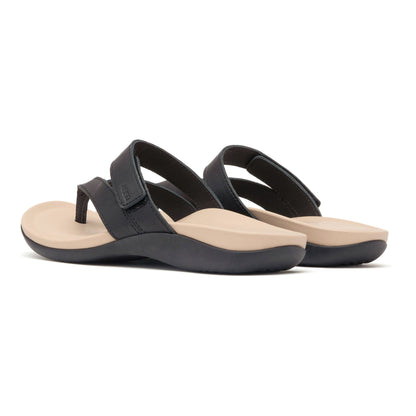 Oasis Thong Sandal Black Majestic | ABEO Footwear