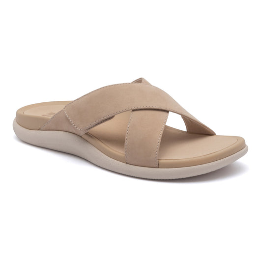 Laguna Slide Cuban Sand Leather | ABEO Footwear