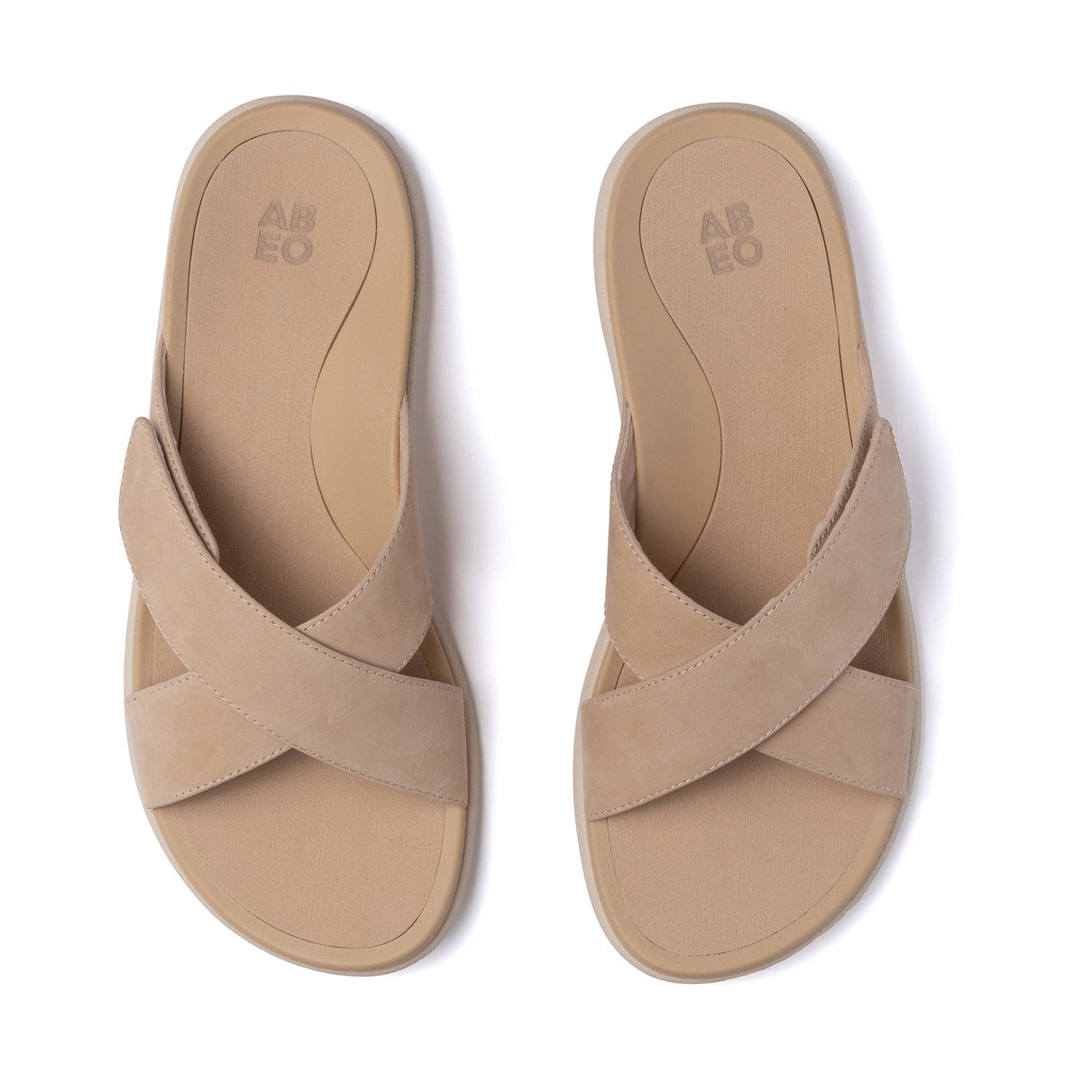 Laguna Slide Cuban Sand Leather | ABEO Footwear