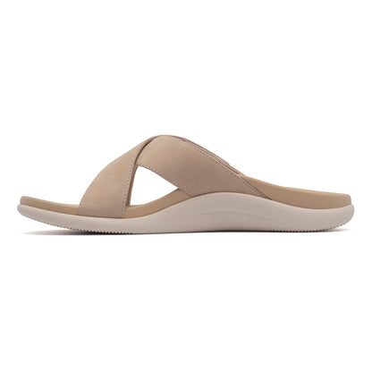 Laguna Slide Cuban Sand Leather | ABEO Footwear