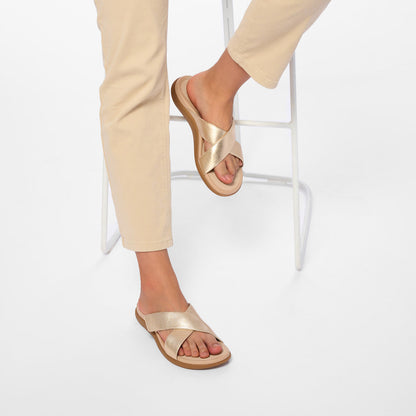 Laguna Slide Gold | ABEO Footwear