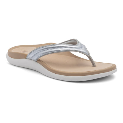 Laguna Thin Strap Silver | ABEO Footwear