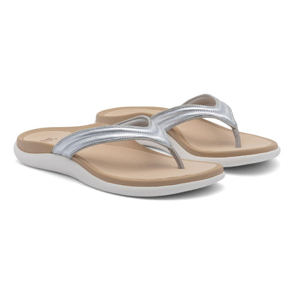Laguna Thin Strap Silver | ABEO Footwear