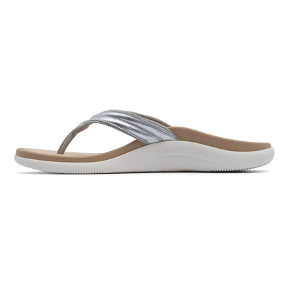 Laguna Thin Strap Silver | ABEO Footwear