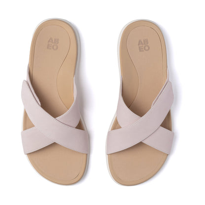 Laguna Slide Pink Leather | ABEO Footwear