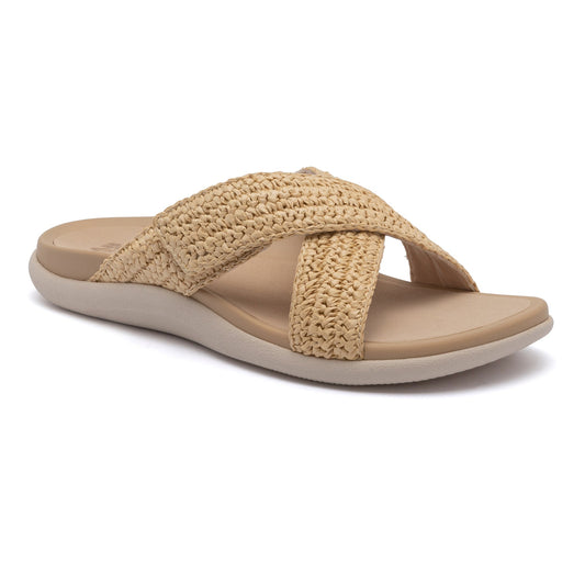Laguna Slide Raffia | ABEO Footwear