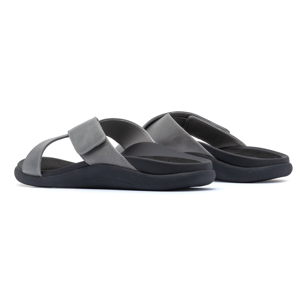 Laguna Slide Silver Leather | ABEO Footwear
