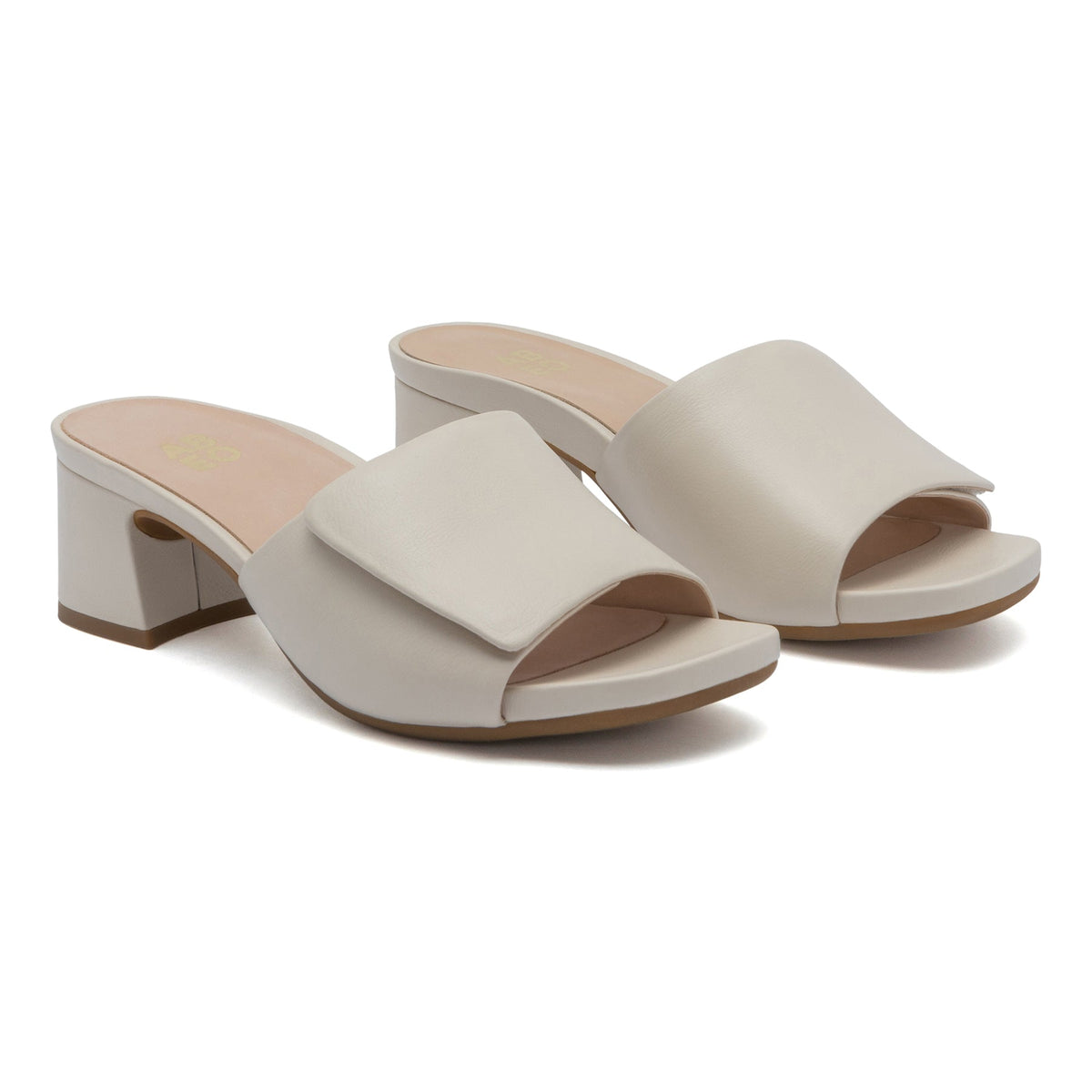 Avenue Slide Off White Leather | ABEO Footwear