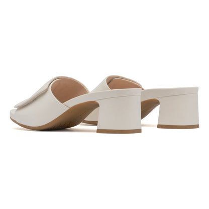 Avenue Slide Off White Leather | ABEO Footwear