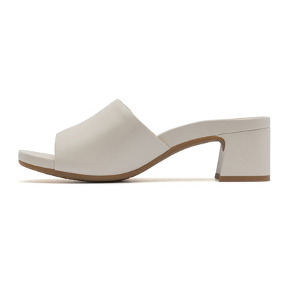 Avenue Slide Off White Leather | ABEO Footwear