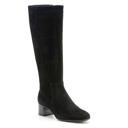Avenue Tall Black Suede | ABEO Footwear