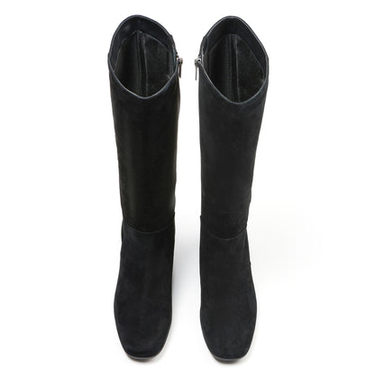 Avenue Tall Black Suede | ABEO Footwear